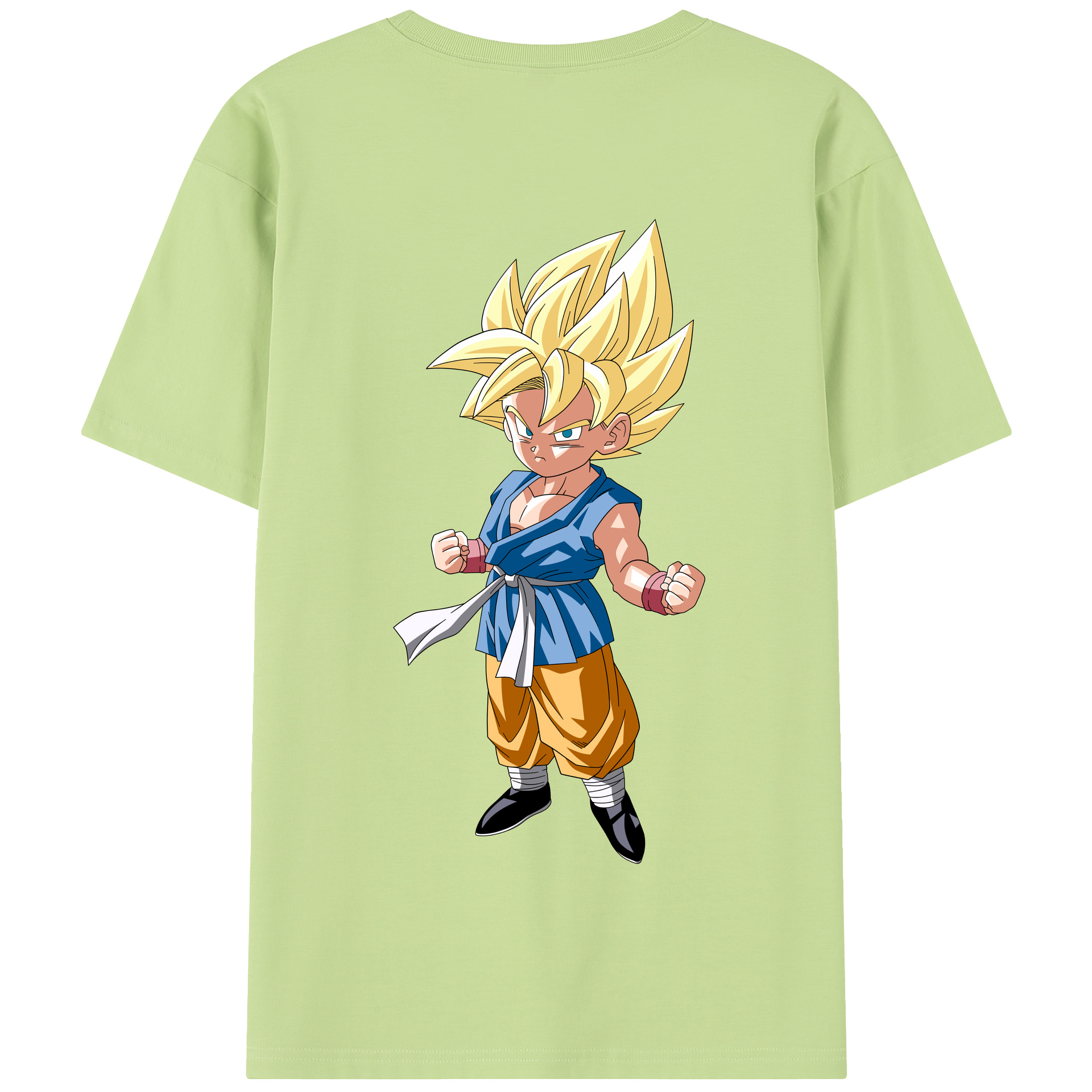 （画像用） ドラゴンボール 孫 悟飯（そんごはん）DRAGON BALL Son Gohan 綿100％半袖Tシャツ（背面プリント）